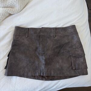 Princess Polly Brown Mini Skirt